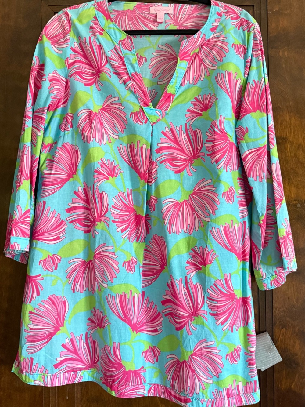 Lilly Pulitzer Bright Floral V-Neck Cover-up